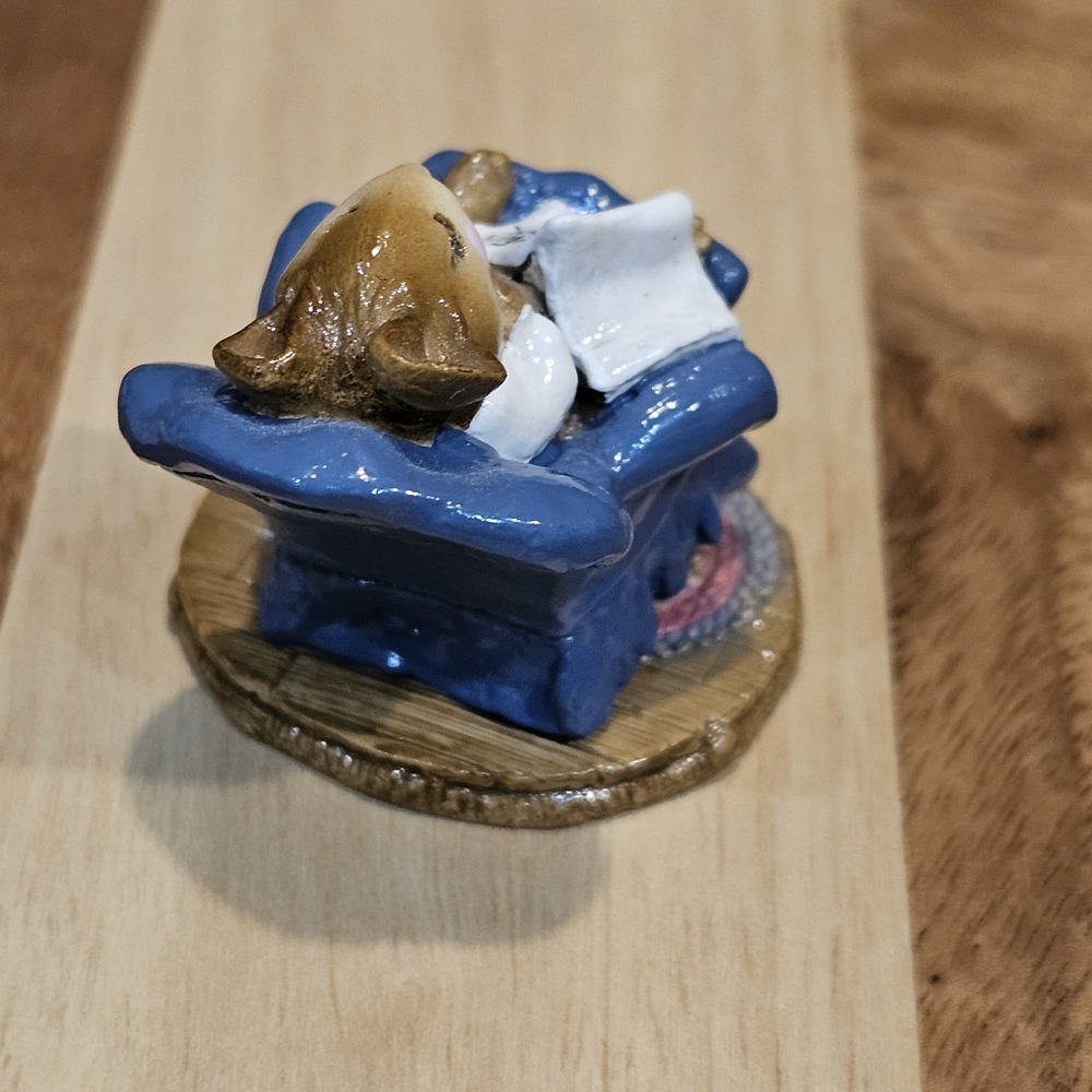 Wee Forest Folk M-159 Forty Winks - Blue Signed Annette Petersen 1988 No Box - Picture 6 of 14